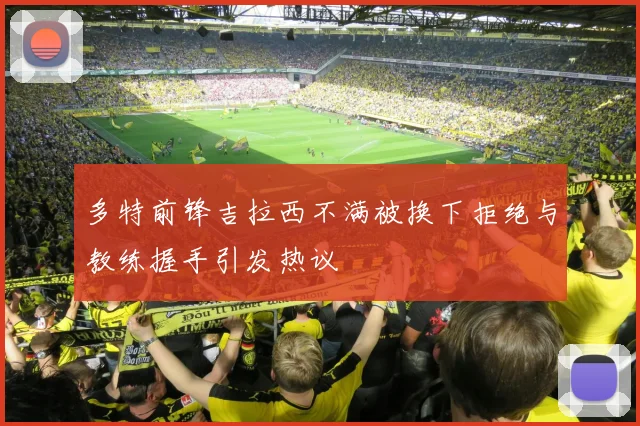 多特前锋吉拉西不满被换下拒绝与教练握手引发热议