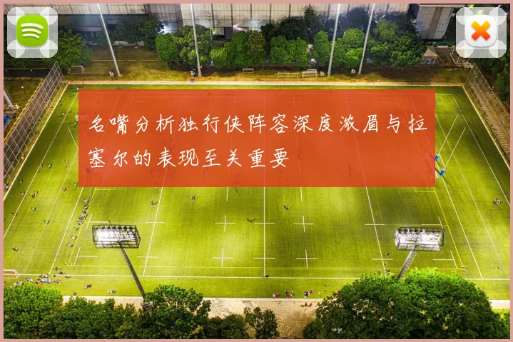 名嘴分析独行侠阵容深度浓眉与拉塞尔的表现至关重要